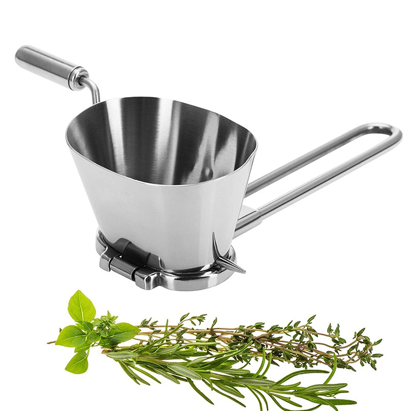 Acero inoxidable multi-función cortador de verduras vainilla trituradora condimento manual cilantro trituradora cocina gadget