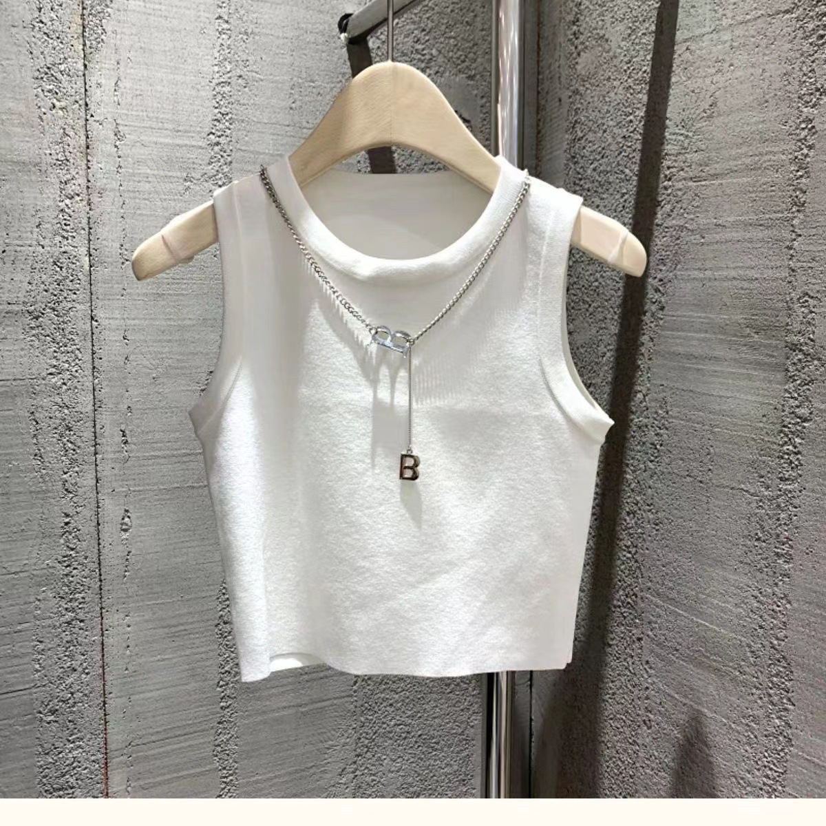 Los niños de verano nuevo estilo coreano simple chaleco Yuantong sin mangas stretch slim fit ropa interior de moda chaleco del todo-fósforo