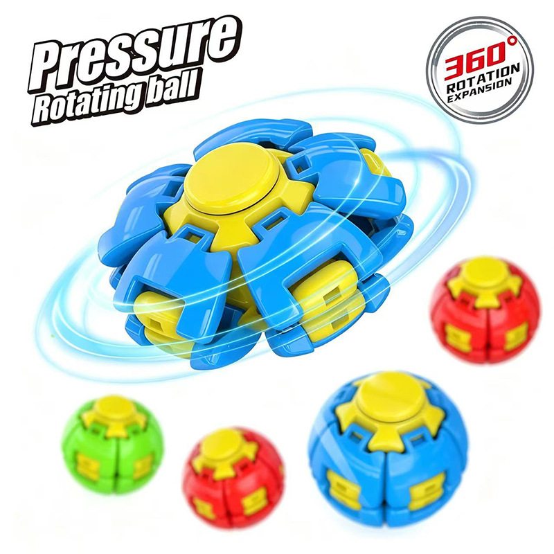 Nuevos productos transfronterizos 3D de impresión de presión rotatoria bola espiral de descompresión de dedo giroscopio tecla de descompresión de engranajes juguetes pequeños