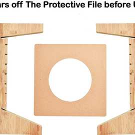 带ps板的唱片储存架唱片展示架木质底座木质工艺品