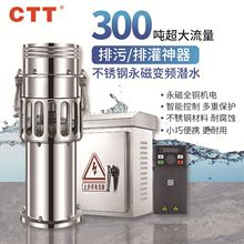 永磁变频泵大流量潜水泵防洪排涝泵便携鱼塘养殖水泵消防应急水泵