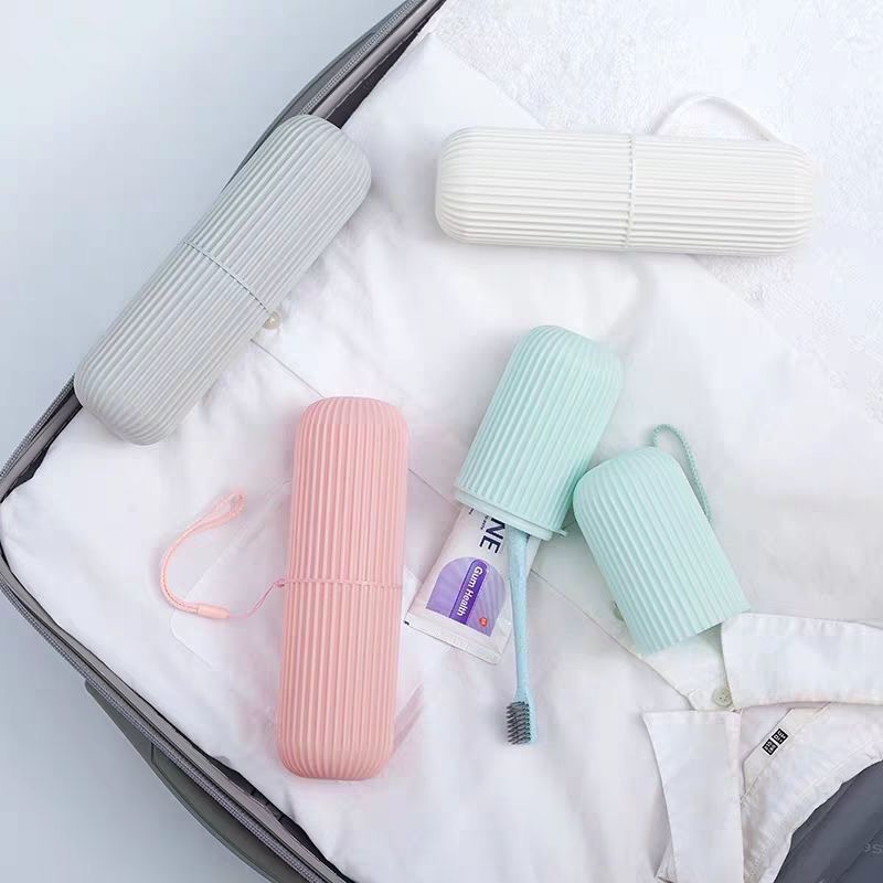 Toothbrush cup creative travel mouthwash cup set portable toothbrush bucket with lid toothbrush box simple modern protective cover