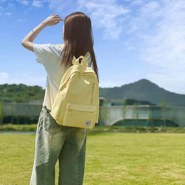 New Japanese-Style Ins Large-Capacity Campus Sweet Simple Versatile College-Style Backpack for Middle and High School Students