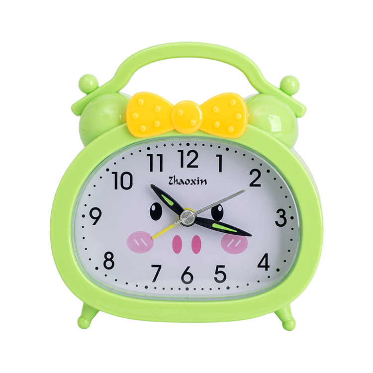 Creative Digital Cartoon Student Mute Plastic Fashion Personality Living Room Bedroom Bedside Porch Decorative Alarm Clock