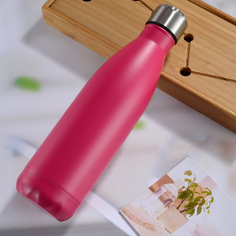 Botella de agua deportiva de acero inoxidable 304, taza térmica de doble capa al vacío estilo Coca-Cola, aislante para frío, para Amazon