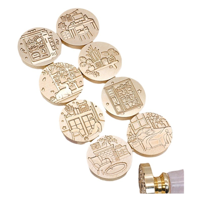 Original nuevo estilo fuego pintura sello serie interior cabeza regalo embalaje sobre cubierta cuento de hadas habitación casa caliente