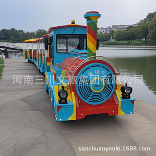 Xinjiang Scenic Spot Sightseeing Train Electric Sightseeing Train Fuel Sightseeing Train Manufacturer Guangzhou Scenic Spot Railless Train