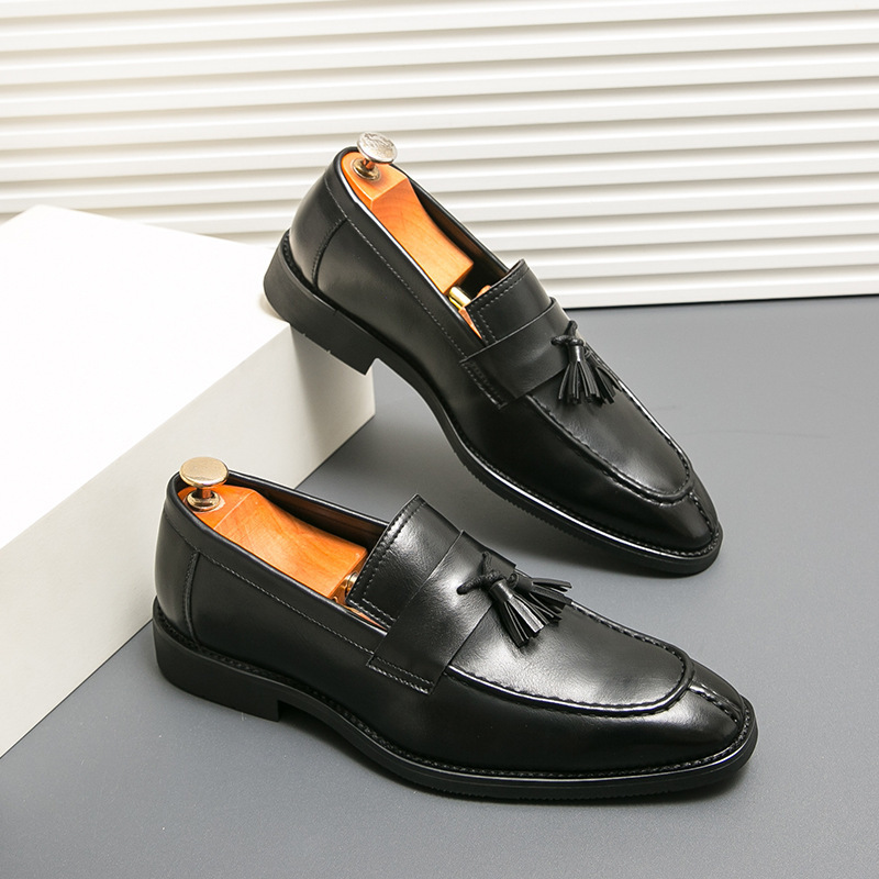 Zapatos de hombre transfronterizos de tamaño grande primavera y verano coreano, zapatos de moda de oficina para hombres, zapatos de cuero casuales de negocios image 3