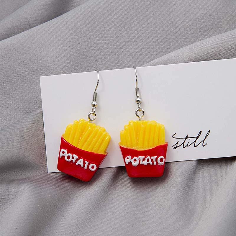 Three dimensional cute earrings, creative basketball marine dice