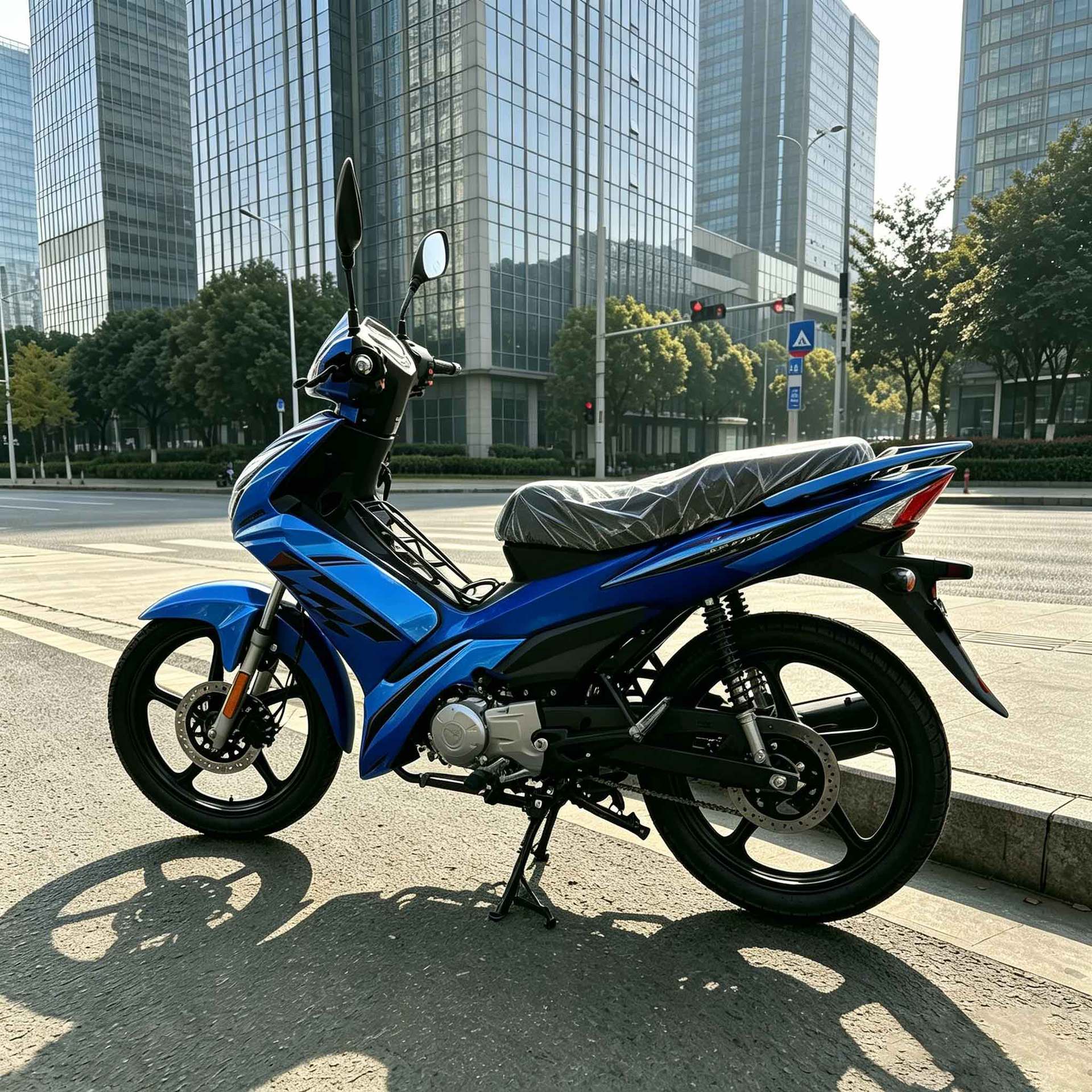 High-Speed Two-Wheeled Fuel-Powered Motorcycle for Long-Distance Delivery, Mountain Climbing, Durable and Resistant for Long-Distance Commuting, Popular Across Borders