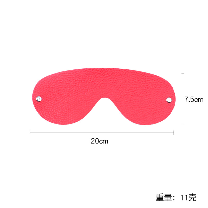 Bondage Kit with Handcuffs, Whip, Gag, Blindfold and Storage Pouch, PU, Pink — detail image 8