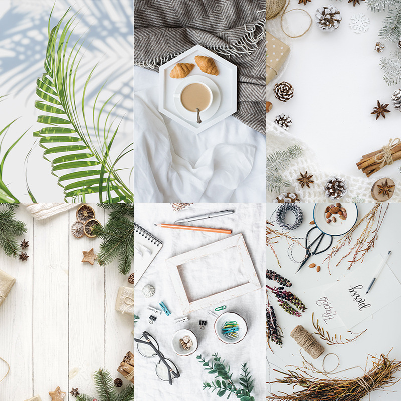 Ins Wind Internet Celebrity 3D Three-dimensional Double-sided Photography Christmas Background Paper Food Decoration New Year Props