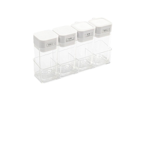 Set of spice bottles for dining table, small divided bottles, mini soy sauce and vinegar bottles, minimalist household design, with holes, pepper and salt bottles, seasoning jars