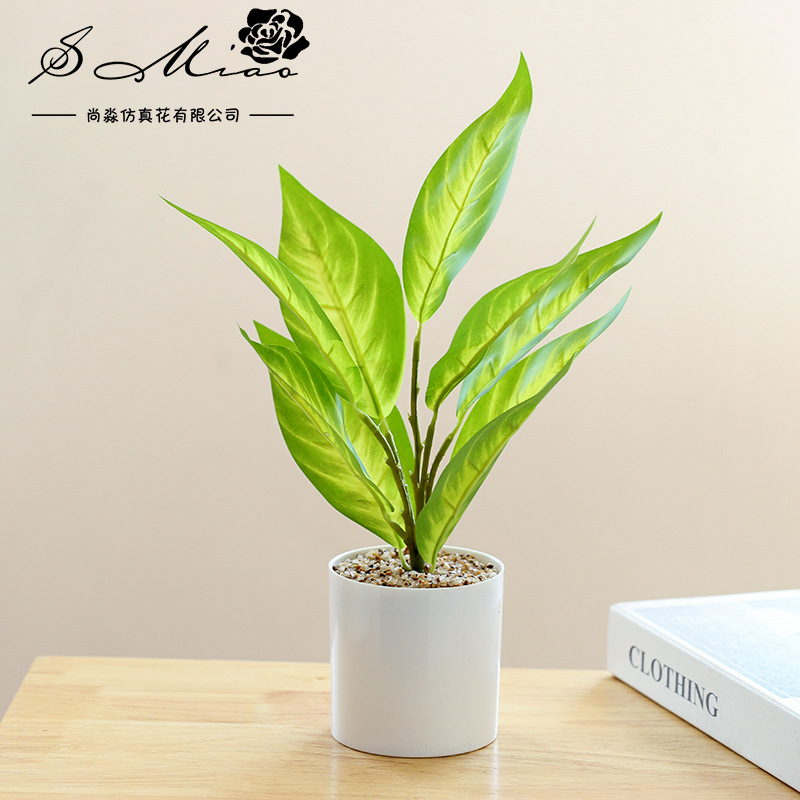 Flores artificiales, plantas verdes artificiales, bonsái, adornos creativos, flores simuladas, plantas de plástico, decoración de interiores, dropshipping, plantas en maceta simuladas