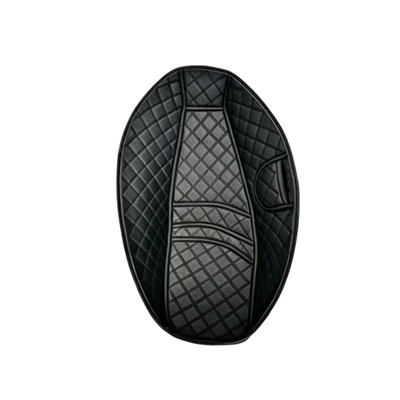 Honda Adv160 Seat Compartment Mat Motorcycle Seat Compartment Liner Waterproof Dustproof Wear-Resistant Storage Box Protection Mat (Motosiklet ləvazimatları və aksesuarları) - black-with-black-stitching