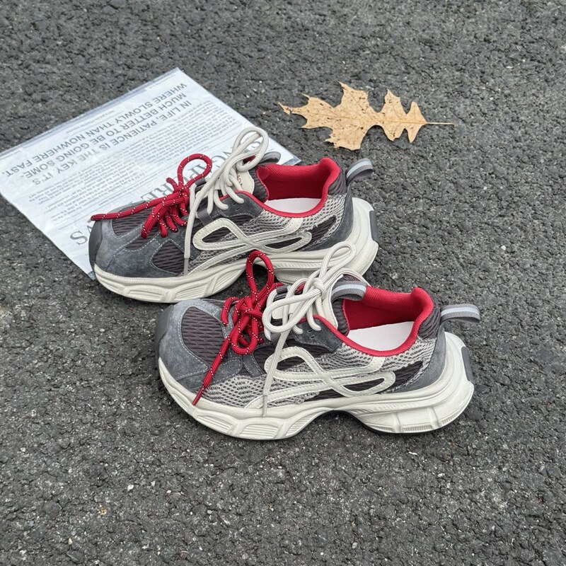 厚底轻便防滑老爹鞋女2025新款秋款女款鞋子女爆款软底不累脚百搭|undefined