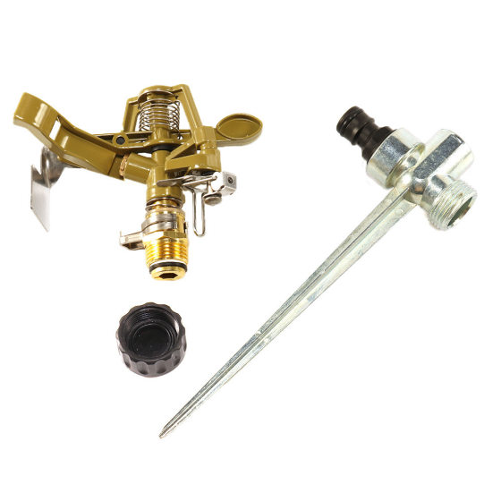 Lawn rocker nozzle with pin zinc alloy irrigation nozzle 360 degree rotating nozzle controllable angle jet