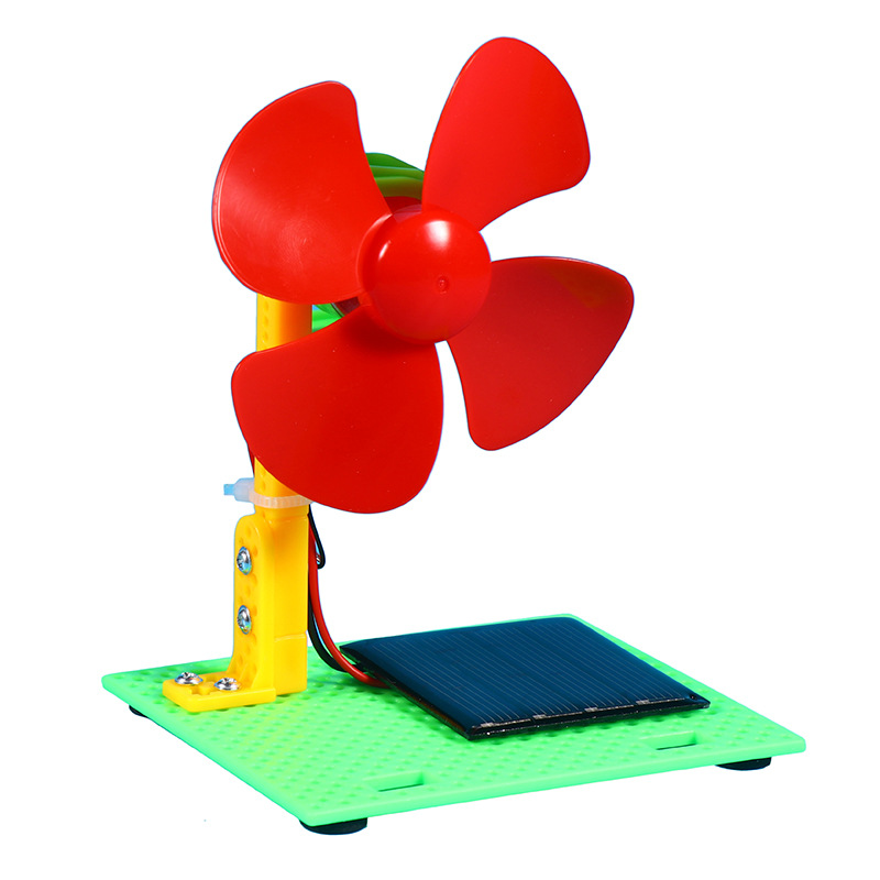 Science and technology small production diy handmade small invention student fan desk lamp aircraft trash can scientific experimental materials