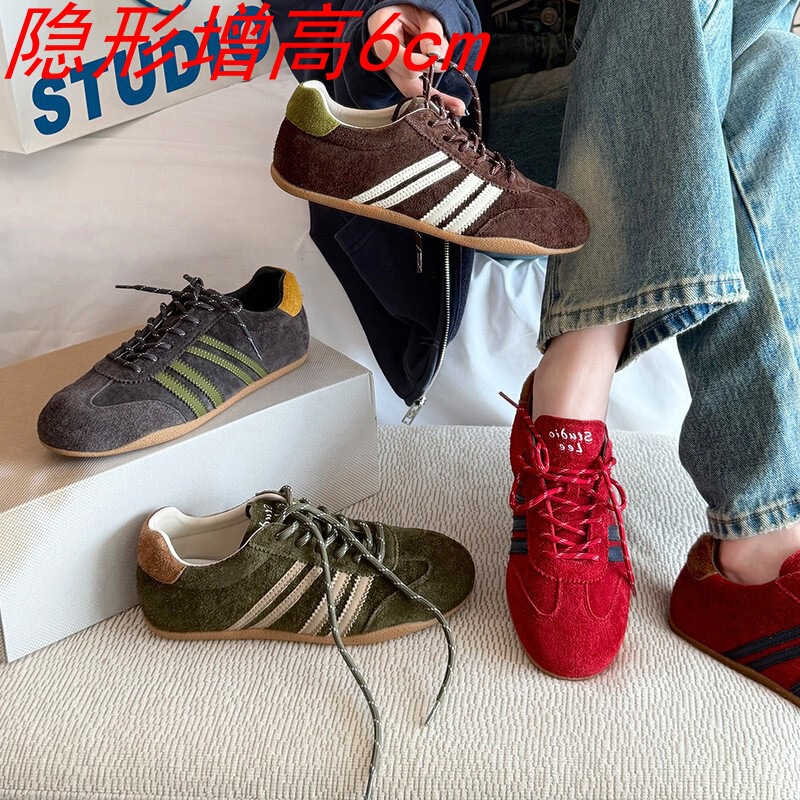 Grape Mom's Same Style Women's Shoes, Autumn Suede Sneakers, Women's Lace-Up Casual Sports Shoes, Soft-Soled Gump-Style Training Shoes Grape Mom's Same Style Women's Shoes, Autumn Suede Sneakers, Women's Lace-Up Casual Sports Shoes, Soft-Soled Gump-Style Training Shoes