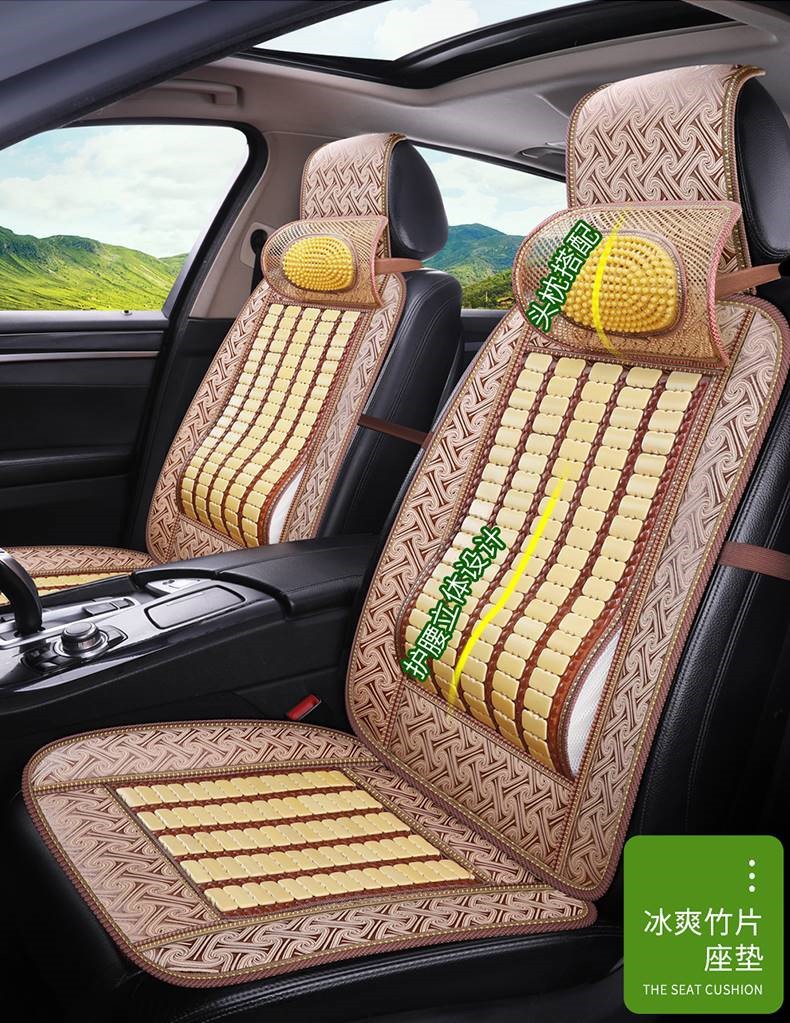 Universal Cooling Seat Cushion for Forklifts and Loaders, Breathable Mahjong Mat Seat Cushion for Excavators, Construction Machinery, and Cars in Summer