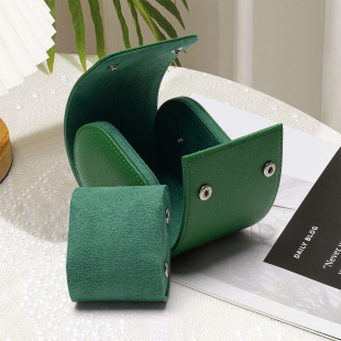 Leather Watch Storage Box Retro High-Grade Portable Watch Protective Display Box Household Dustproof Gift Box Wholesale