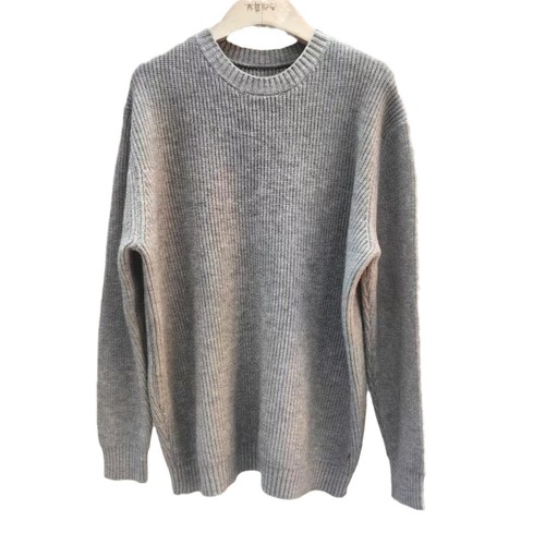 Women's Round Neck Knit Top, Loose Fit, Korean Style, Base Layer, Large Size, Autumn/Winter, Versatile Long Sleeve T-shirt