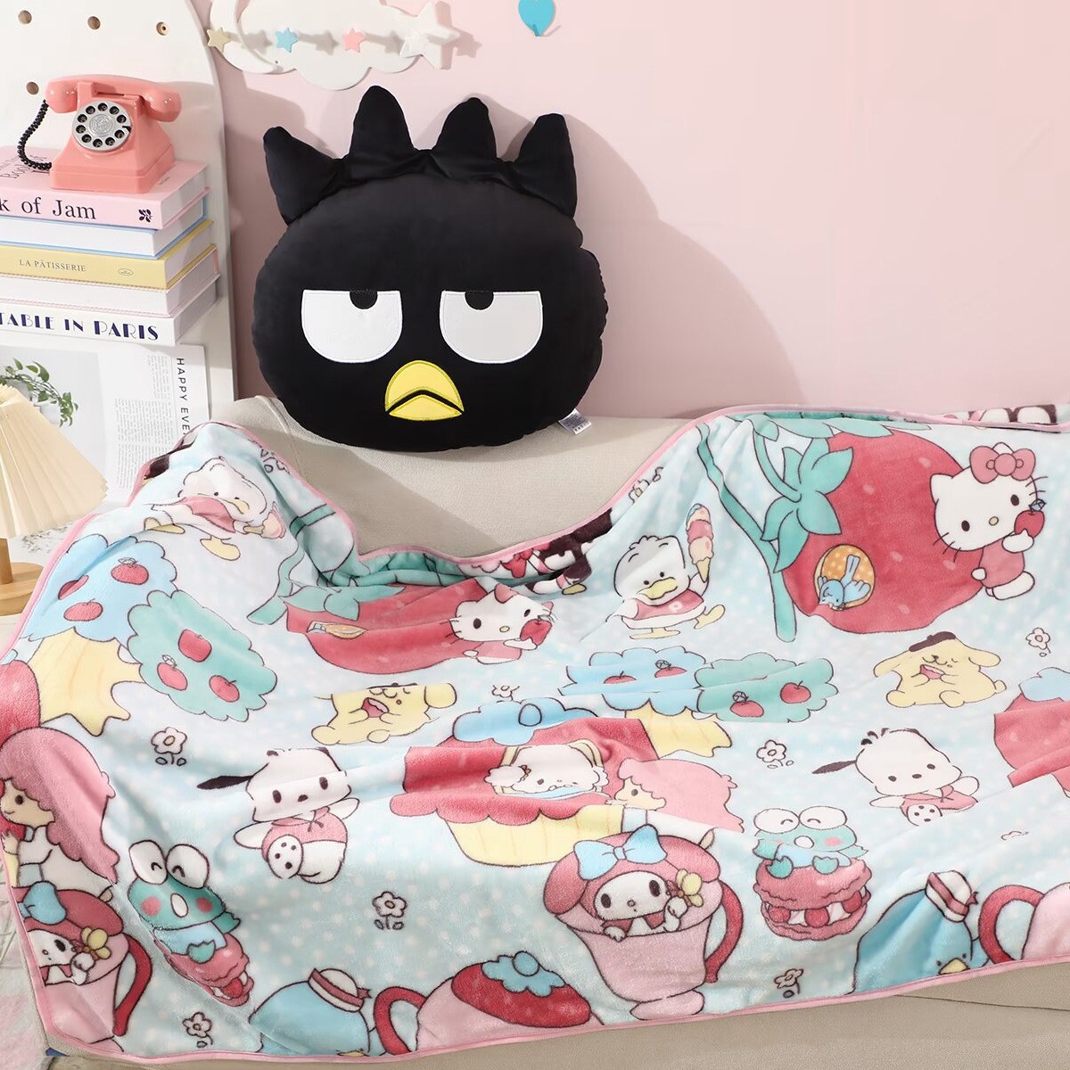 만화베개, 담요, 인형, 낮잠담요, 소파담요, 두툼한 담요, 에어컨담요, 휴대용 여행담요, 자동차담요
