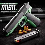 亚马孙自动柯尔特软弹枪格洛克抛壳手小枪沙漠之鹰连发玩具枪批发