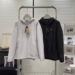 跨境外贸夹克春秋款TNF连帽轻薄防风外套男女同款北脸刺绣户外夹