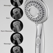 跨境增压多功能浴室花洒喷头 手持花洒 淋浴花洒头止水喷头