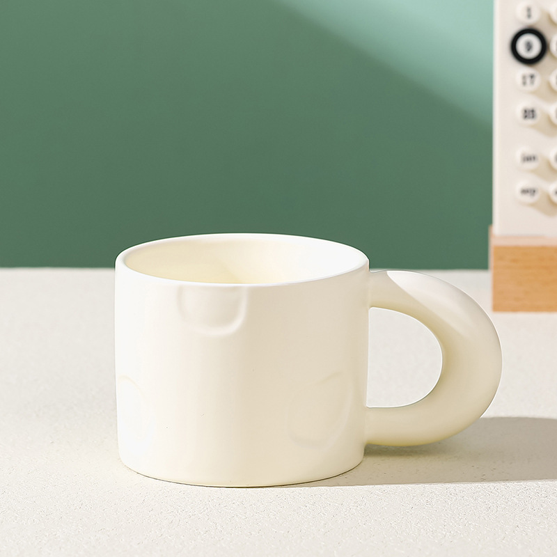 マカロンカラーの陶器製マグカップ、高級感のあるカップル用コーヒーカップ、大容量ウォーターカップ、ホリデーギフトカップ|undefined