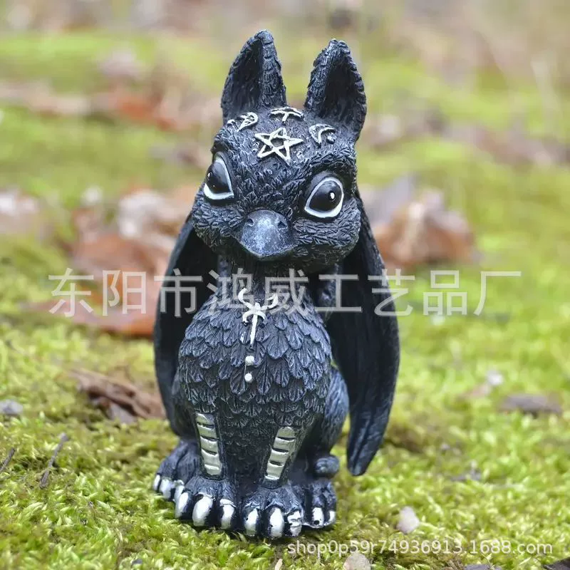 Black magic statue, decorations for gazebo, new collection, (Cross-border trading), owl, griffon