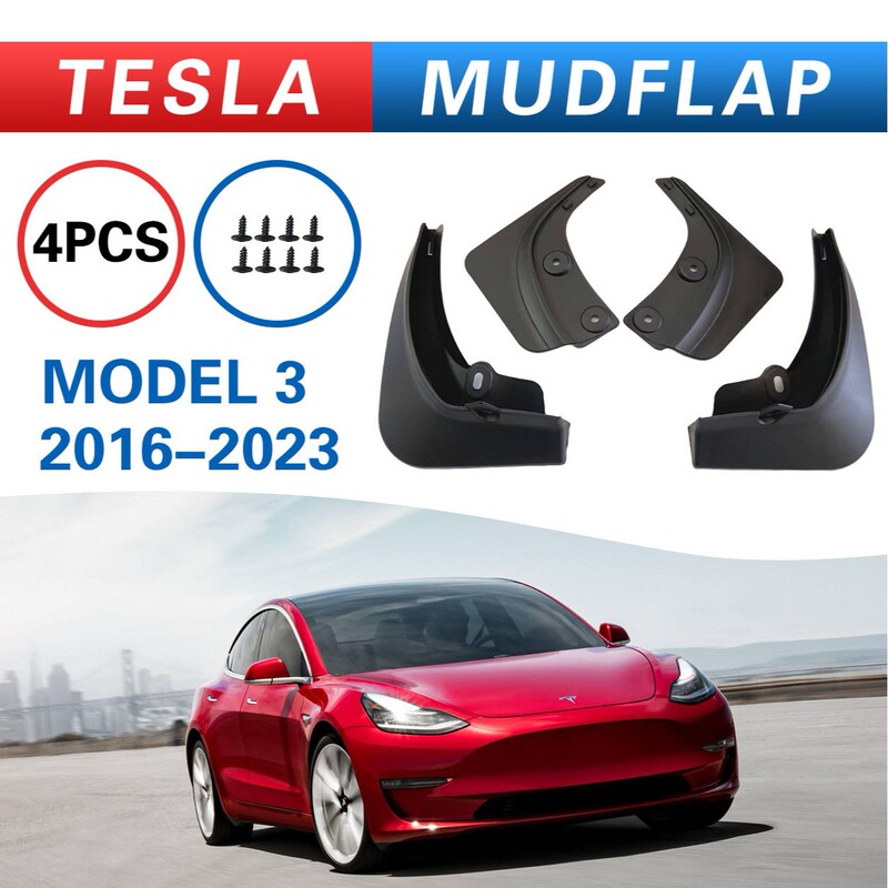 Suitable for Tesla Model 3 2016 mudguard foreign trade cross-border auto supplies tire mudguard Suitable for Tesla Model 3 2016 mudguard foreign trade cross-border auto supplies tire mudguard