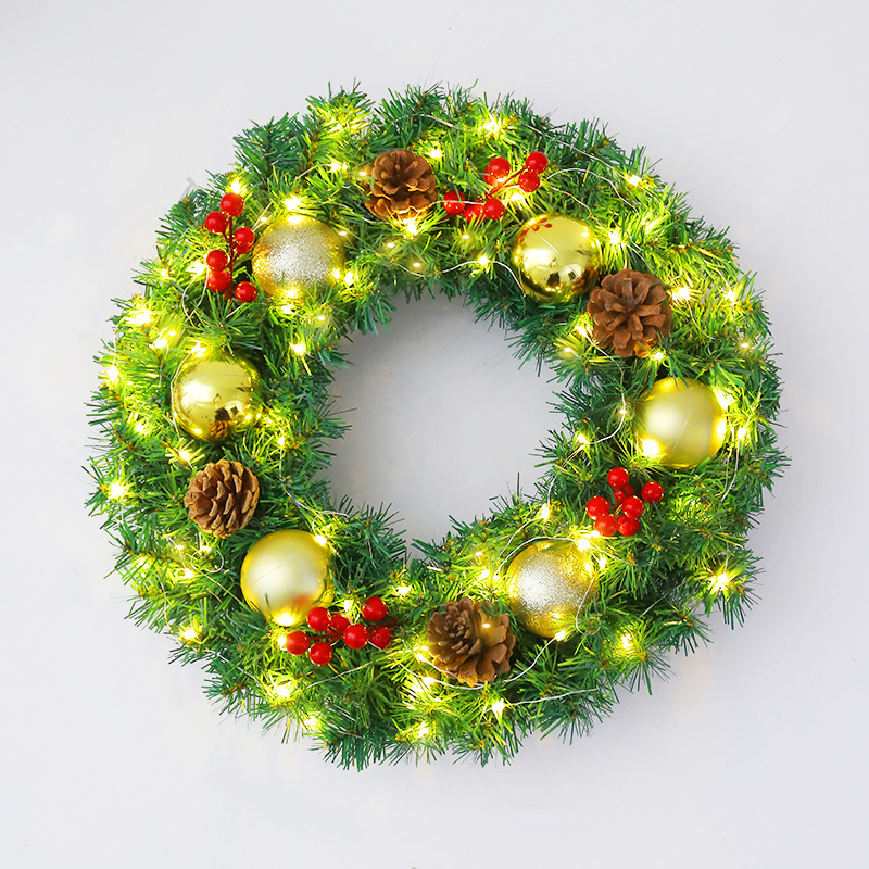 Amazon popular guirnalda de Navidad ratán 40/50/60cm decoración de Navidad Garland decoración escena diseño