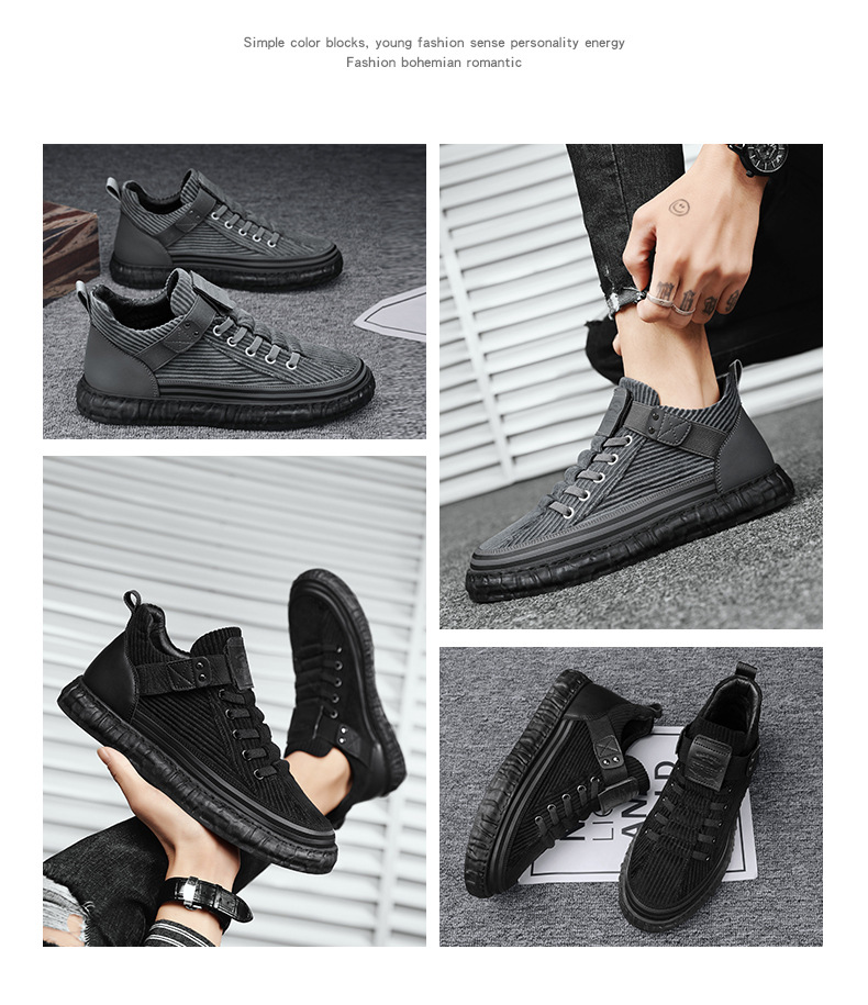 Zimska žametna topla bombažna moška oblačila Zhongbang Corduroy, priložnostna ravna drsalka, mladinski modni čevlji_voghion.com