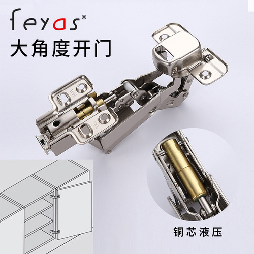 180-degree 165-degree large-angle cabinet door hinge, -30-degree 45-degree corner cabinet hinge, 90-degree 135-degree 175-degree special hinges