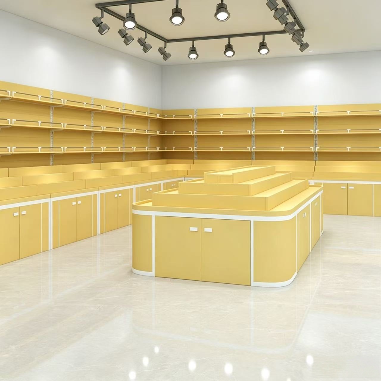 生鲜超市货架商用展示架散装食品干果水果蔬菜糖果台阶款货展示架