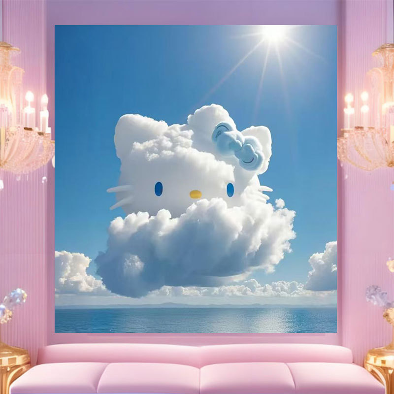 20 * 20 Crazy Zoo City pintura digital a mano diy dibujos animados pintura a mano Judith Decoration