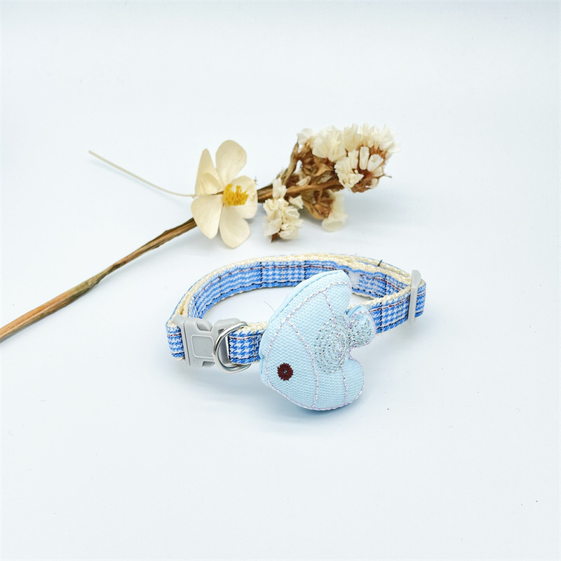 Nuevo collar de perro de dibujos animados collar de pez gato lindo collar de gato collar de collar pequeño fabricante de joyas de mascotas en stock