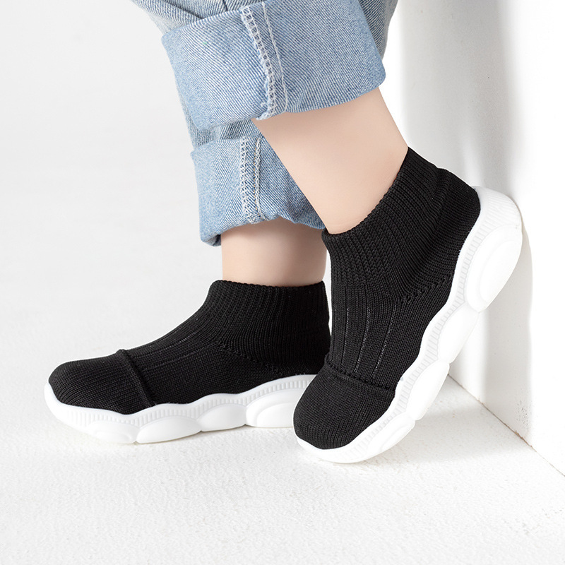 Nuevos zapatos para bebés, zapatos de piso para niños, zapatos de calcetines para bebés, zapatos para niños pequeños, primavera y otoño