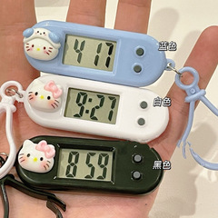 可爱卡通猫咪迷你小挂表便携式学生电子表台式考试时间表小型静音