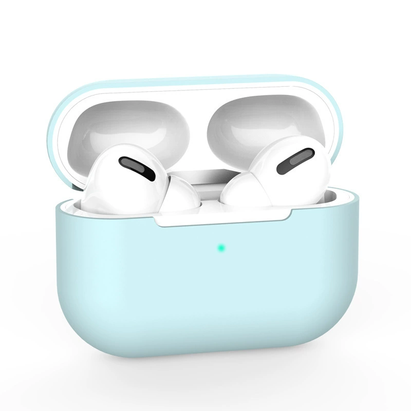 Силиконовый беспроводной защитный чехол (совместимый с Apple) для наушников, тонкий софт-тач, многоцветный
