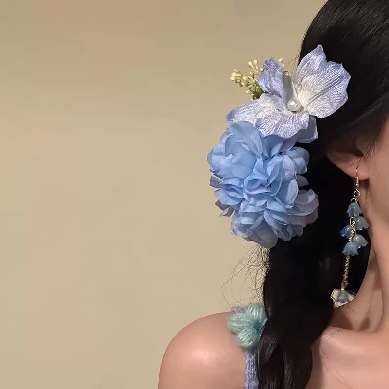 자카란다 나비 대형 덕빌 클립