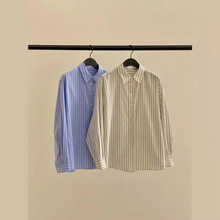 【售空勿拍】韩国东大门ounce春季新款设计感小翻领衬衫