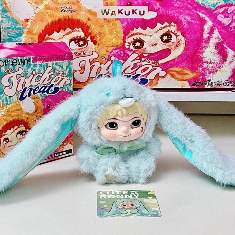 现货WAKUKU毛毛潮趣派对系列盲盒哇库库手办摆件毛绒娃娃公仔明盒|undefined