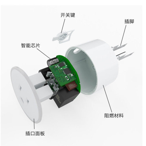 Hot Selling Item Wi-Fi Smart Plug, Scribbles Smart Plug, US/UK/EU Rated Scenario Light Plug