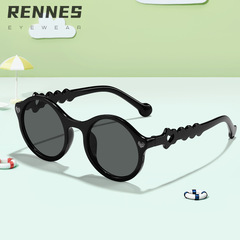 鏤空愛心兒童太陽鏡可愛圓框寶寶韓版拍照墨鏡戶外防紫外線太陽鏡