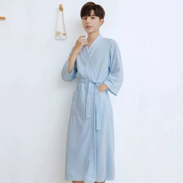 Blue long-sleeve, high quality cloth