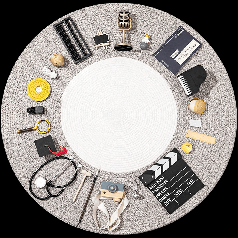 Alfombra moderna de algodón de aire 100cm