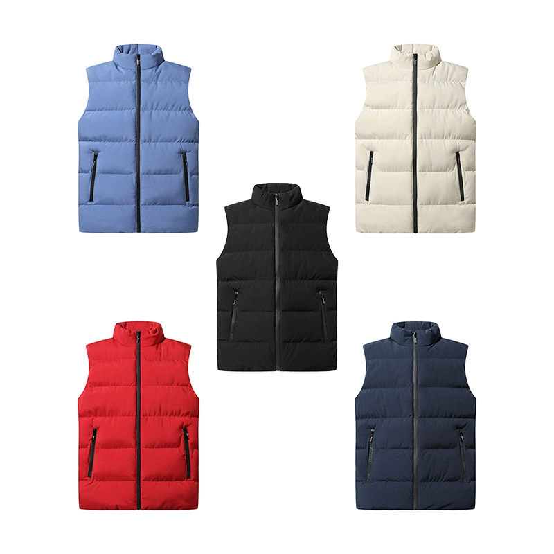 Мужской жилет больших размеров, осенне-зимний пуховик, утолщенный хлопковый жилет, повседневная спортивная теплая куртка